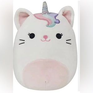 Squishmallow Luxe Cat Unicorn Rare 8”